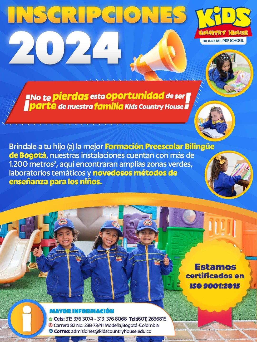 Inscripciones 2024 Kids Country House