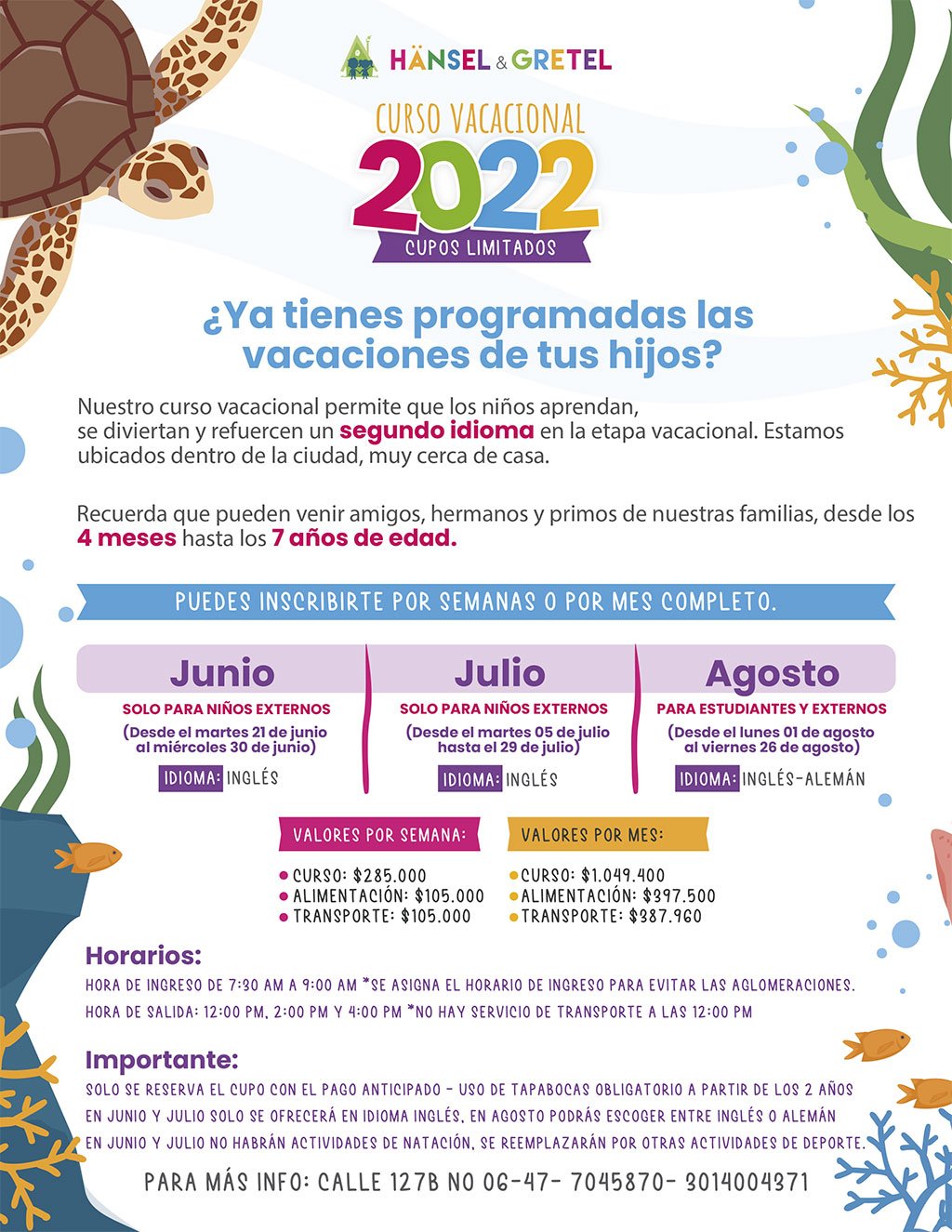 Curso Vacacional en Hansel y Gretel