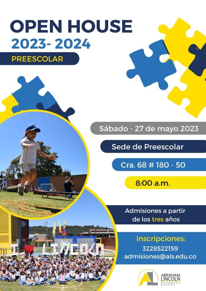 Open House y ADMISIONES 2023 - 2024 en Preescolar del Colegio Abraham Lincoln