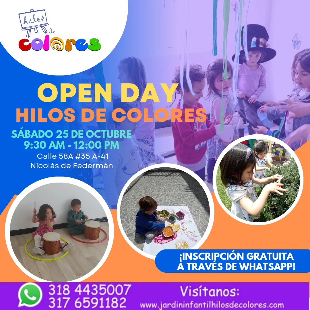 Open Day del jardín infantil Hilos de Colores de Bogotá: aprende con el corazón