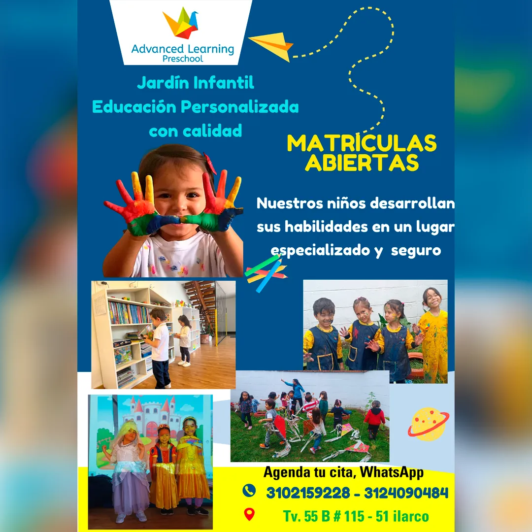 Matrículas en el Jardín Advanced Learning de Bogotá 2026