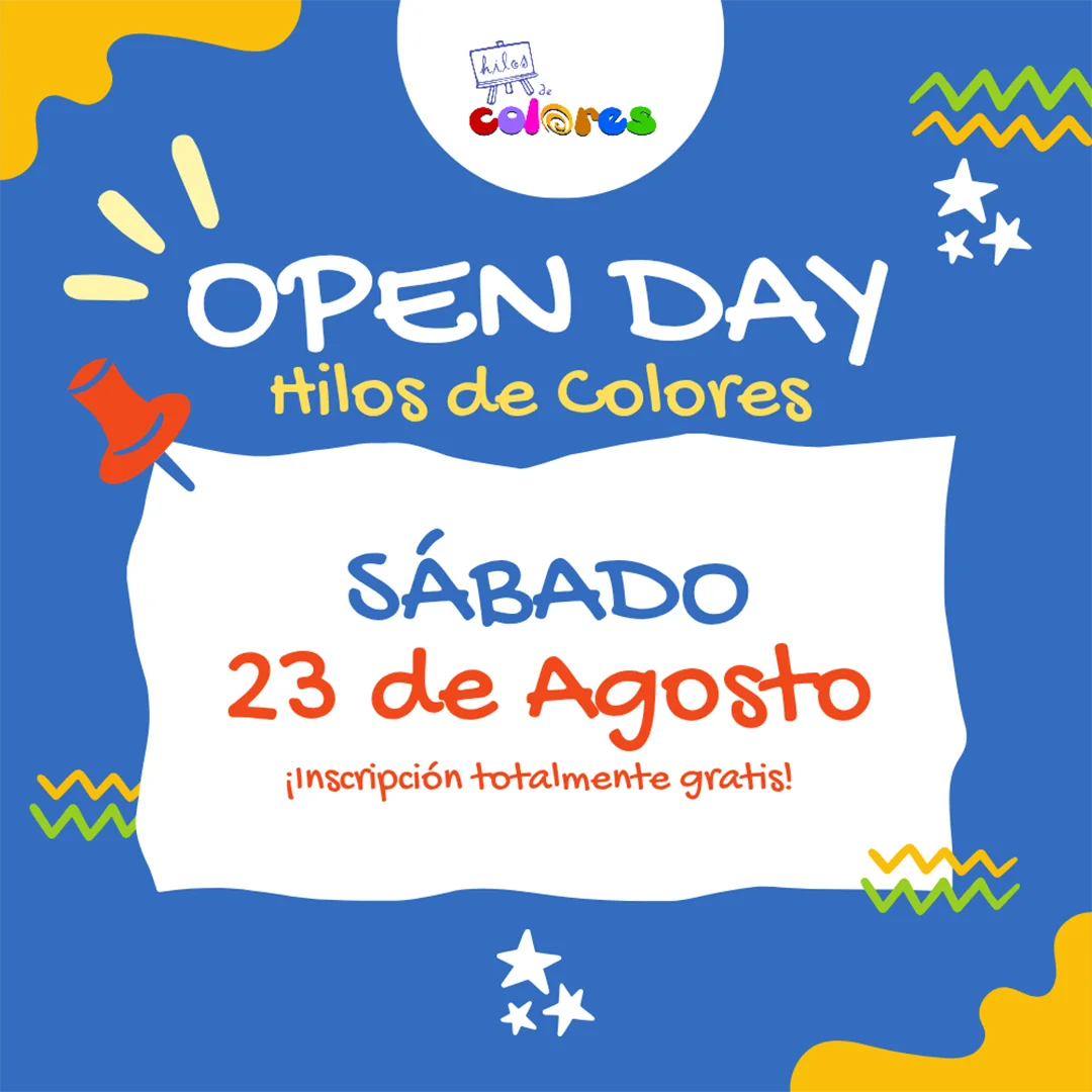 Participa en el Open day de agosto en el Jardín Hilos de Colores: aprende con el corazón