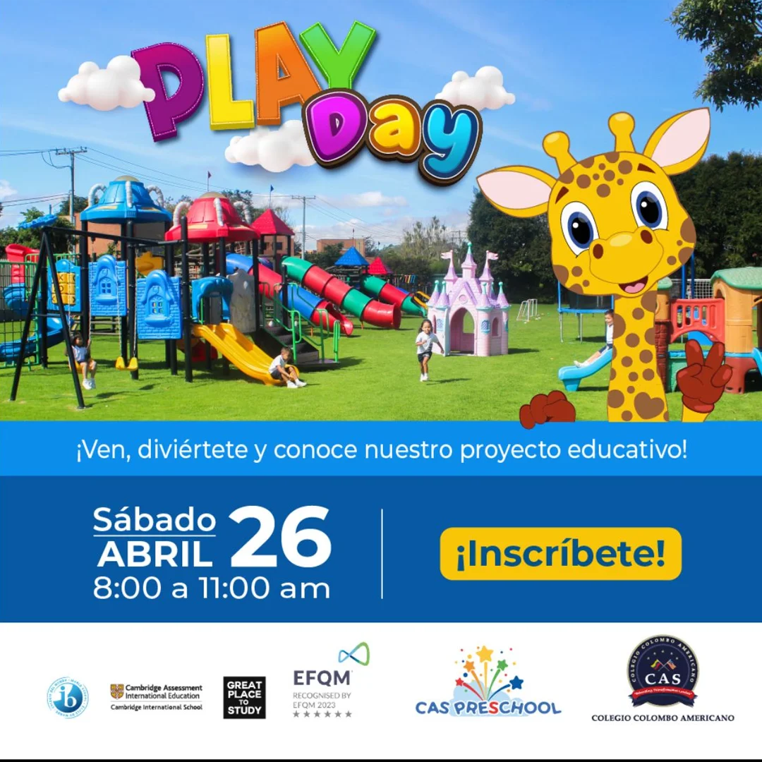 Participa en el Play Day del Colombo Americano CAS Preschool