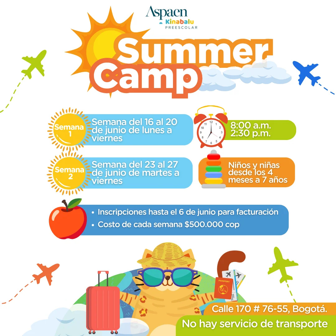 Summer camp en Aspaen Kinabalu Bogotá: diversión y aprendizaje