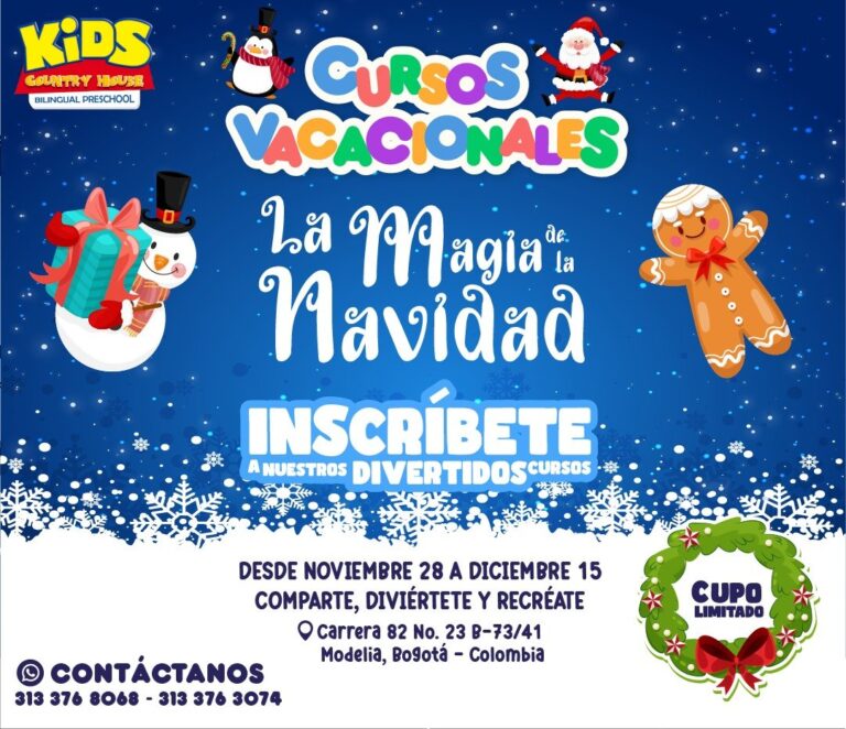Curso Vacacional la Magia de La Navidad en Kids Country House