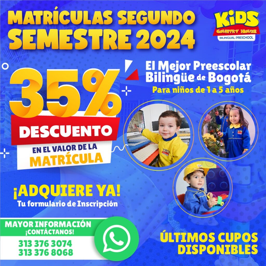 Descuento en tu matrícula en Kids Country House: 35%