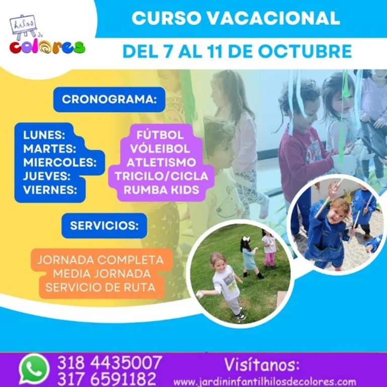 ¡Únete al curso vacacional del Jardín Hilo de Colores!